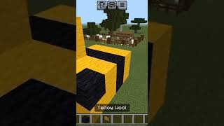 How to make bee in minecraft minecraft music subscribe minecraftbuilding mimecraft mineblox [upl. by Yenolem]