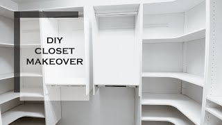 Small WalkIn closet makeover [upl. by Kuebbing]