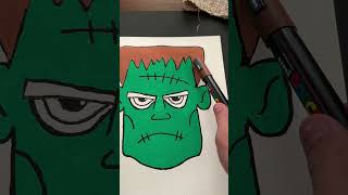 Drawing Frankenstein halloween ￼ [upl. by Lanctot]