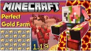 High Efficiency Gold XP Farm  Minecraft 119 Tutorial [upl. by Ellehcyar]