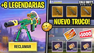 TRUCO PARA OBTENER LAS 6 ARMAS LEGENDARIAS GRATIS EN LA NUEVA RULETA SERIE FESTIVA  COD MOBILE [upl. by Snevets698]