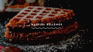 Receta ¡Waffles rellenos [upl. by Harness174]