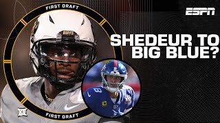 Should the Giants prioritize drafting Shedeur Sanders after Daniel Jones benching  First Draft🏈 [upl. by Nahtanaj]