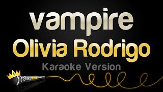 Olivia Rodrigo  vampire Karaoke Version [upl. by Hebrew]