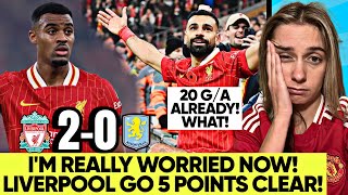 Someone Stop Liverpool PLZ Salah Isnt Normal Liverpool 20 Aston Villa Reaction [upl. by Eniamart596]