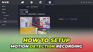 How To Setup Motion Detection Recording Hikvision NVR [upl. by Blount615]