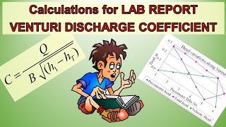 Lab data processing calculations for Venturi meter lab report [upl. by Hunger]