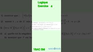 Exercice 4 Logique 1BACSM Maths [upl. by Nahshun194]