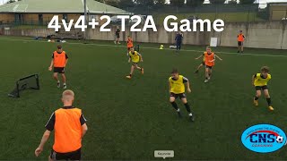 4v4 2 T2D 4 Goal Game V1 [upl. by Swanhilda]