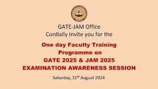 🔴 LIVE  GATEJAM 2025  Faculty Training Programme [upl. by Tomkins12]