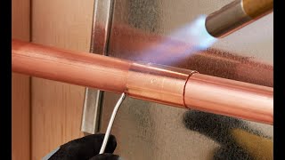 How to Solder Copper Pipe The Correct Way with a Torch [upl. by Meris]