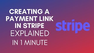 How To Create A Payment Link In Stripe 2025 [upl. by Brandon]