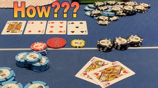 First Hand I Win ENORMOUS ALL IN Pot In Unbelievable Way Famous Opponents Poker Vlog Ep 260 [upl. by Ealasaid]