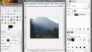 Gimp Folge 12 Alphakanal der Ebene hinzufügen [upl. by Anaid857]