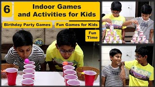 6 Indoor Games and Activities for kids at home  Birthday Party Games for Kids  Summer Games 2024 [upl. by Yrtnej505]