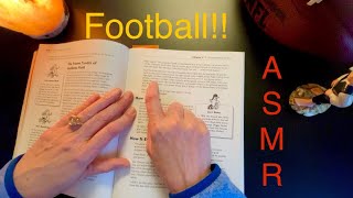 Let’s Talk a Little Football  No Frills ASMR Book Flip Page Turning [upl. by Wampler627]