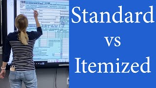 Standard deduction vs Itemized Deductions When to use Itemized vs Standard Deductions 1040 1040SR [upl. by Aihsoj]