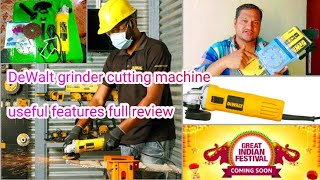 DeWalt grinder cutting machine useful features full review Hindi [upl. by Osner]