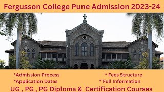 Fergusson College Pune Admission 2023 24 Application Form Filling Process [upl. by Aronas]