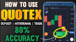 How to use quotex trading app  Quotex Trading strategy  Quitex Withdrawal problem  quotex deposit [upl. by Naujej]