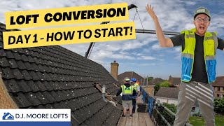 How To Start CONVERTING your Loft Conversion  Day 1 Attic Conversion [upl. by Lorianna]