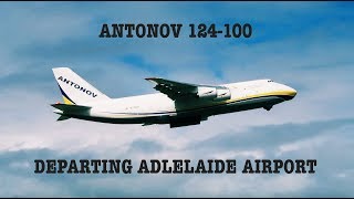 Antonov 124100 departing Adelaide Airport [upl. by Nniuq]