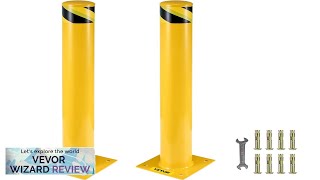 VEVOR Safety Bollard 48 Inch Height Bollard Post 45 Inch Diameter Steel Review [upl. by Eahs834]