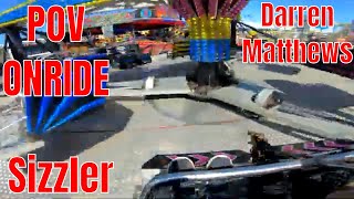 Darren Matthews Sizzler Funfair Rides POV Onride  Western Super Mare 2020 [upl. by Nassir]