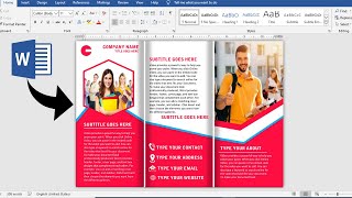 How to make a Leaflet in word and Print it Leaflet Brochure of booklet Ms Word Tutorial [upl. by Rodriguez]