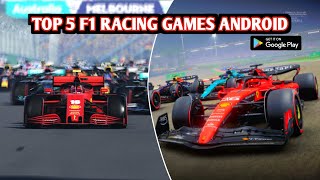 Top 5 F1 Racing games Android 2024 [upl. by Armanda389]