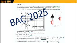 Dipôle RC correction exercice N°2 BAC SCIENTIFIQUE [upl. by Addia]