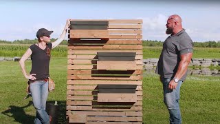 Comment construire une jardinière verticale pour les petits espaces  Bâti comme Hugo [upl. by Simdars264]