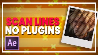 Scan Lines No Plugins  After Effects Tutorial [upl. by Alliuqa]