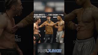 Aaron Tau vs Elijah Smith faceoff before Dana Whites Contender Series Season 8 Episode 6 bout [upl. by Tolmach]