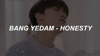 with video BANG YEDAM 방예담  Honesty Cover Pink Sweat Easy Lyrics [upl. by Adley]