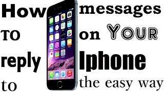 How to Reply Text Messages From iPhone Without Opening Messages App [upl. by Arlyne]