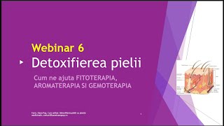 Webinar gratuit nr 6  Detoxifierea Pielii cu plante medicinale Farm Oana Pop [upl. by Osithe]