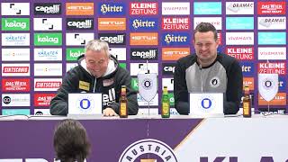 Pressekonferenz mit Trainer Peter Pacult nach dem Spiel gegen den FK Austria Wien 22 [upl. by Wilcox82]