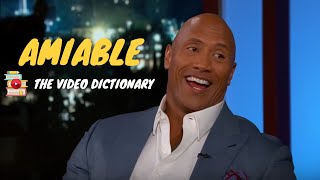 Amiable Definition Synonyms and Usage  The Video Dictionary [upl. by Feeley]