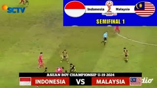 🧶 LIVE SCTV SEMIFINAL U19 INDONESIA VS MALAYSIA Asean boy championship AFF U19 [upl. by Edora]