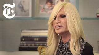 Donatella Versace Interview  In The Studio  The New York Times [upl. by Latimore]