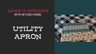 Utility Apron  How to Make a Waist Apron with Pockets [upl. by Arta]