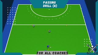 FIELD HOCKEY PASSING DRILL 8 for all COACHES [upl. by Brandie916]