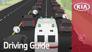 Yielding to Emergency Vehicles  Driving Guide  Kia [upl. by Ailuig501]