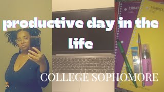 PRODUCTIVE DAY IN THE LIFE OF A COLLEGE SOPHOMORE  2024 ALL TINGZ MISCELLANEOUS [upl. by Dew829]