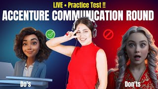 Accenture Communication Round 2024 Live Practice Test Tips amp Actual Questions [upl. by Dilly]