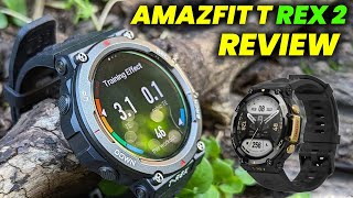 Amazfit T Rex 2 review 2024 Best Rugged Smartwatch Rugged Accurate and LongLasting [upl. by Gersham]