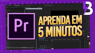 APRENDA COMO EDITAR NO ADOBE PREMIERE em 5 MINUTOS  Tutorial para Iniciantes [upl. by Velma248]