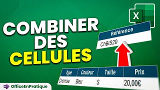 Combiner des Données de Plusieurs Cellules Excel  Tutoriel 2024 [upl. by Prem544]