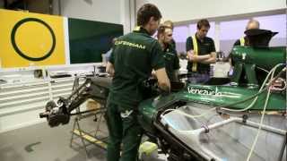 Caterham F1 Team engine fireup [upl. by Tice]